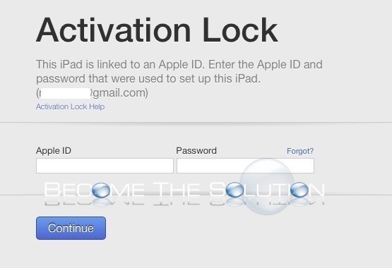 Activation lock removal
